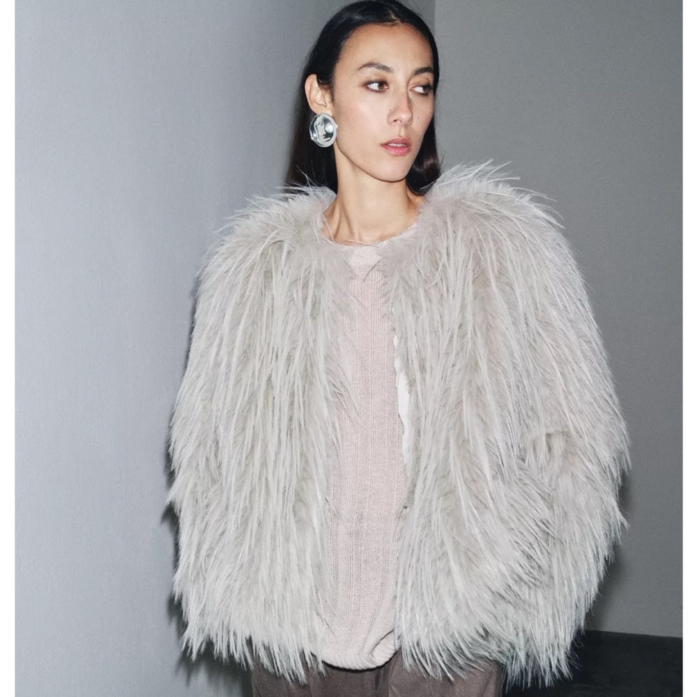 Zara Faux Fur Coat from the Women’s Collection